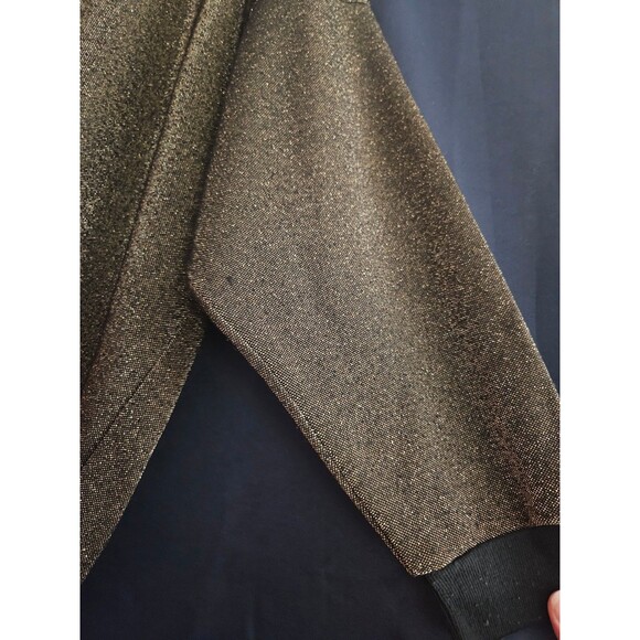 Gold and Black Sparkly Long Sleeve Sweater - Picture 6 of 6